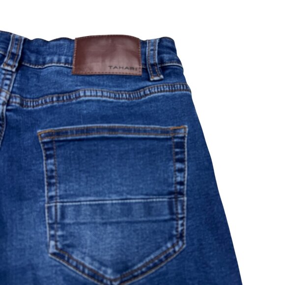 Tahari Women's Blue Low Rise Jean Medium Wash Denim Pants, Size 30x30 - Picture 6 of 11